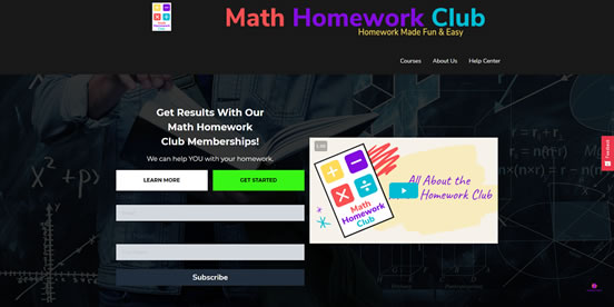 Math Homework Club